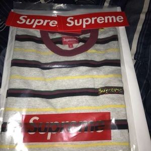HEATHER STRIPE TEE SUPREME